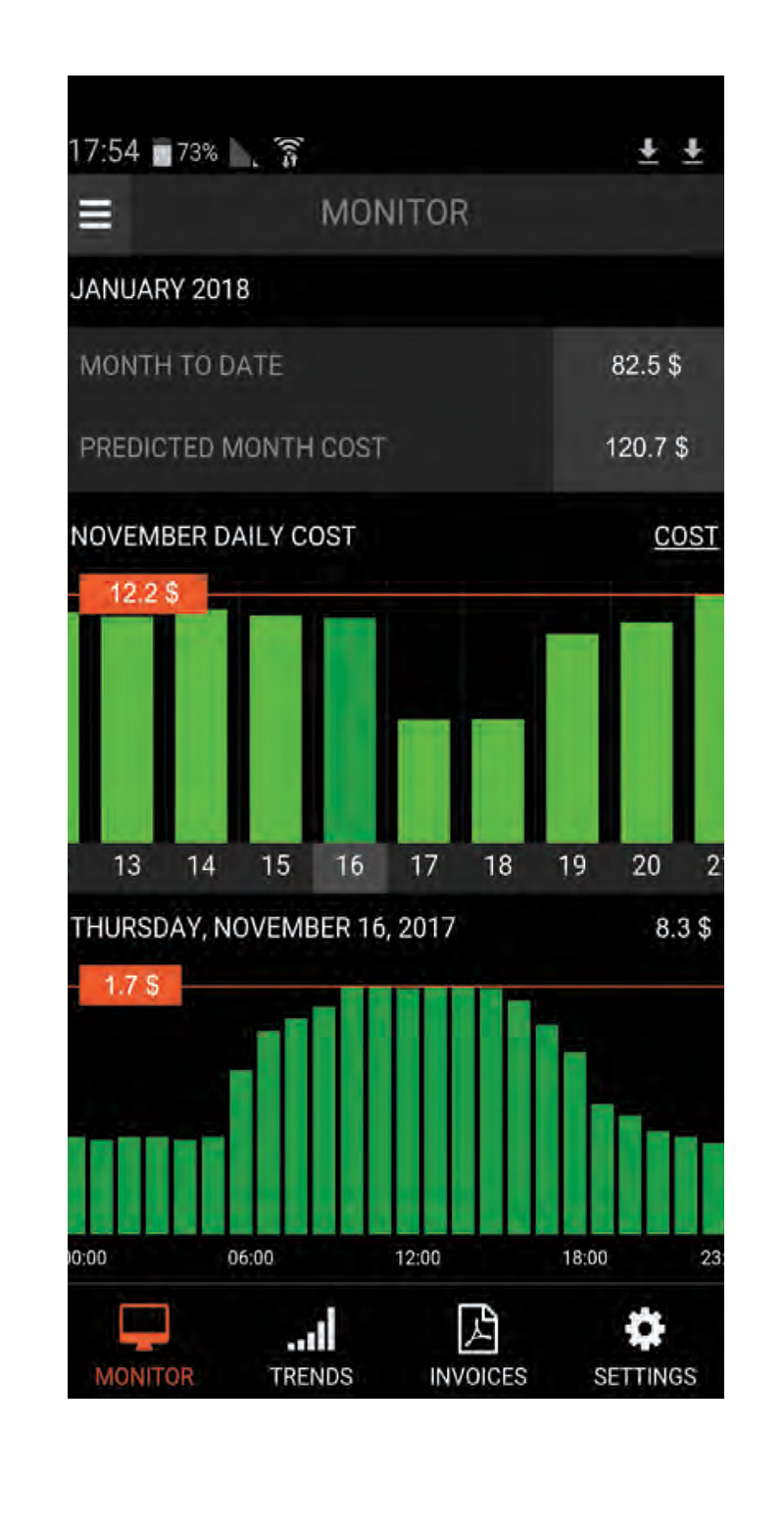 eXpertpower energy management software screenshot