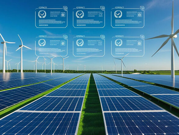 Renewable energy site with LGCs