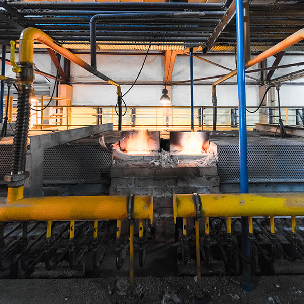 Smelter in factory Smelter in factory
