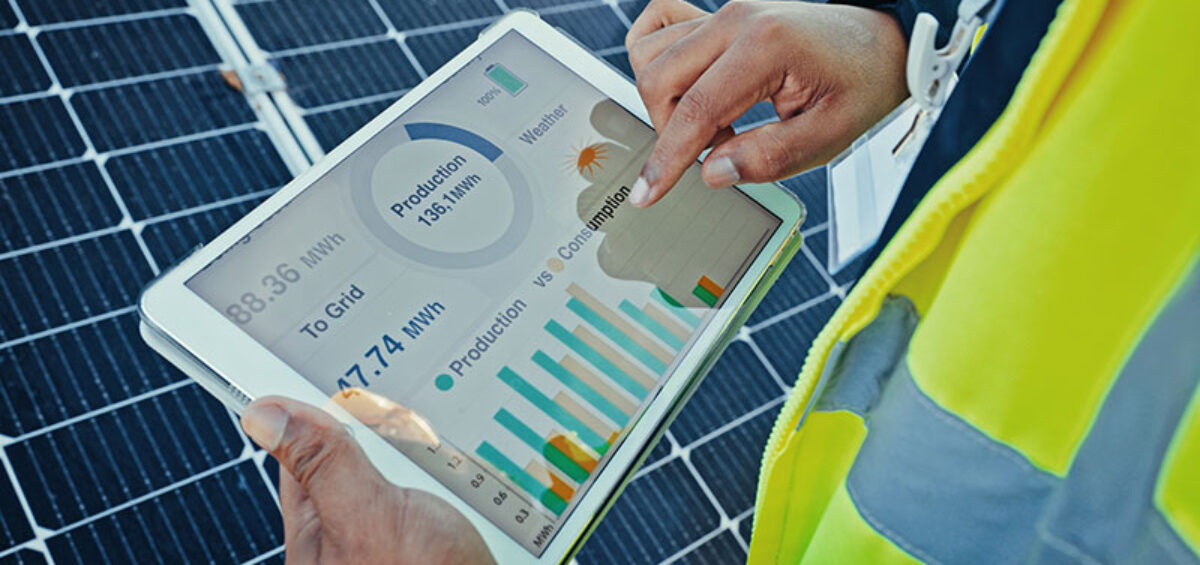 Solar Power Monitoring - Worker Turning Solar Generation Into Measurable Savings